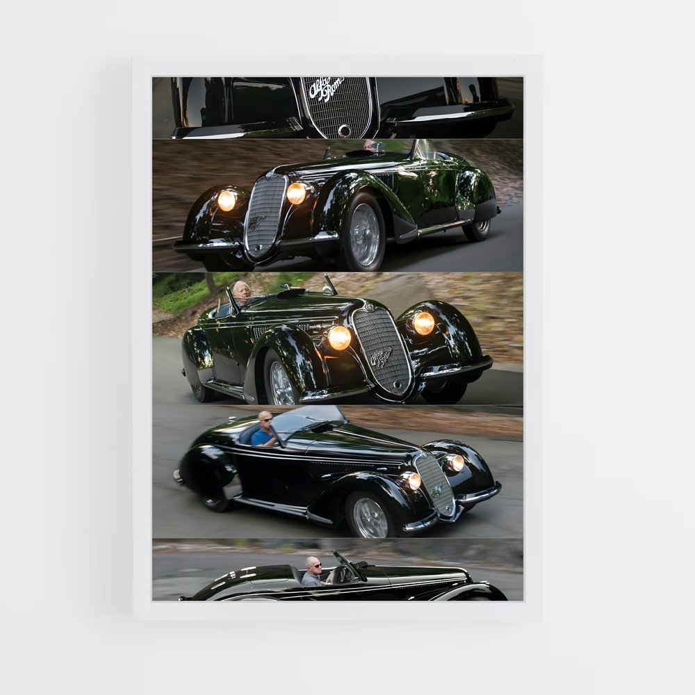 Poster Midnight Racer – affiche Alfa Romeo (vue 3)